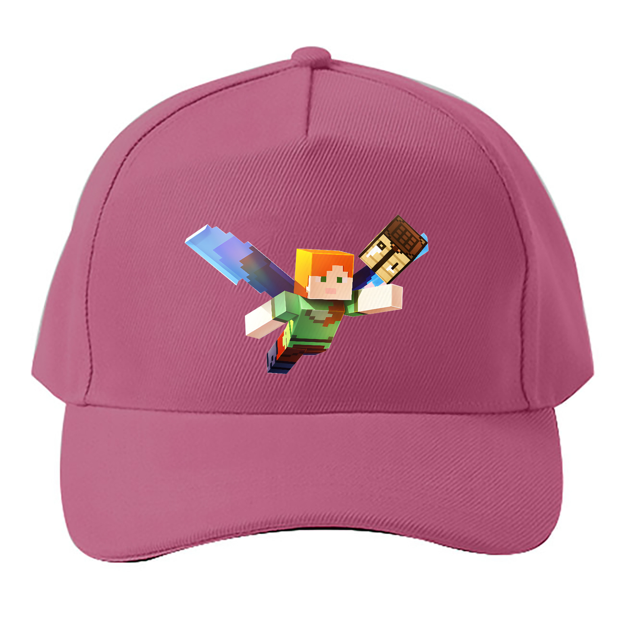 （画像用） マインクラフト ブロックの世界 Minecraft MC Block world ベースボールキャップ 綿100％ 男女兼用 帽子 スポーツ